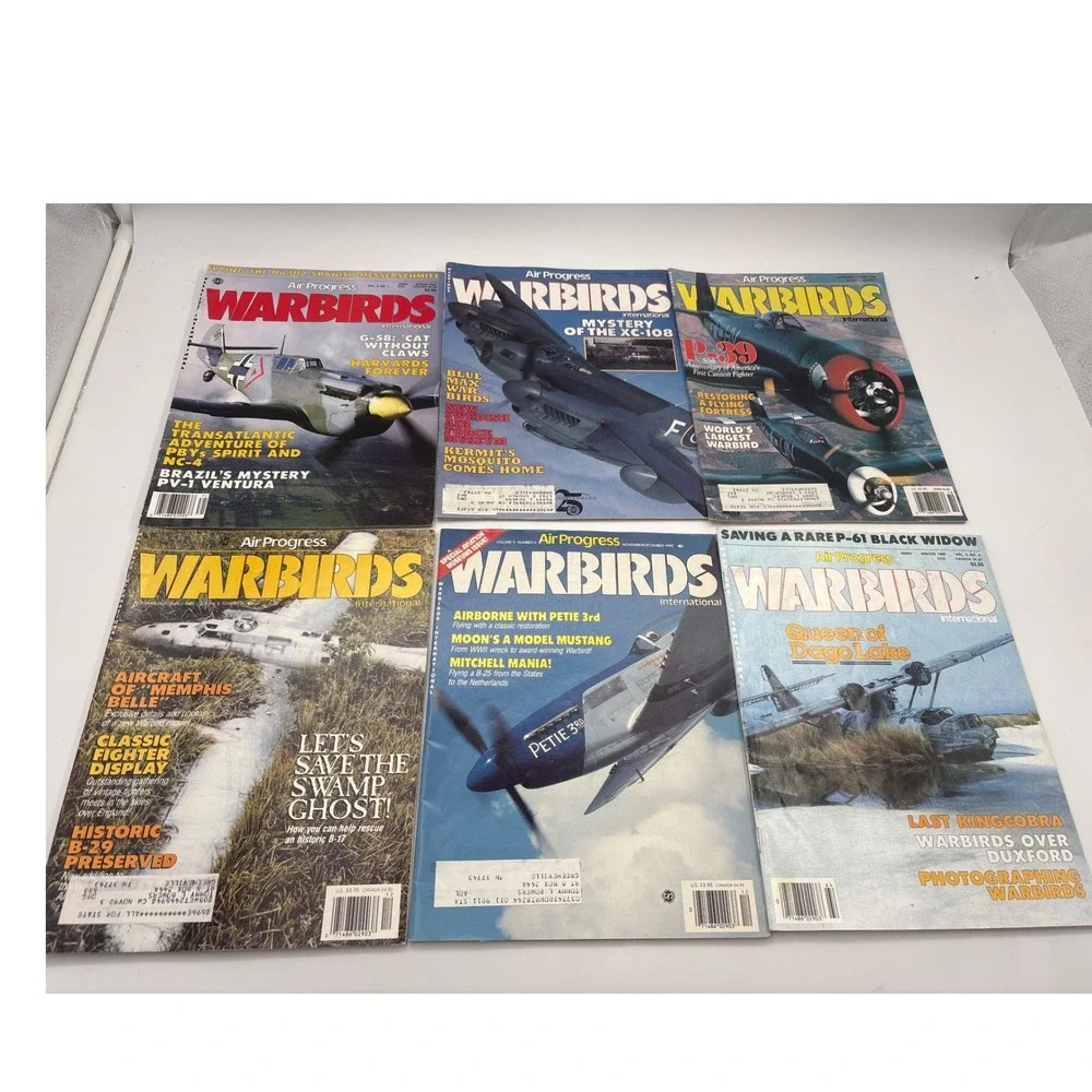 Air Progress Warbirds International Magazine Lot 1980s Aviation Lot of 6‎